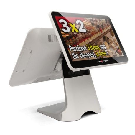 TPV HIOPOS DOBLE PANTALLA 15.6 +13´3 PUBLICIDAD